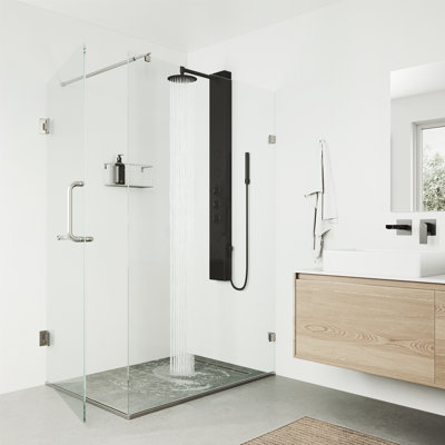 Ellington 59" H X 6" W EZDivert™ 4-Jet Shower System with Hand Shower Wand & Adjustable Shower Head