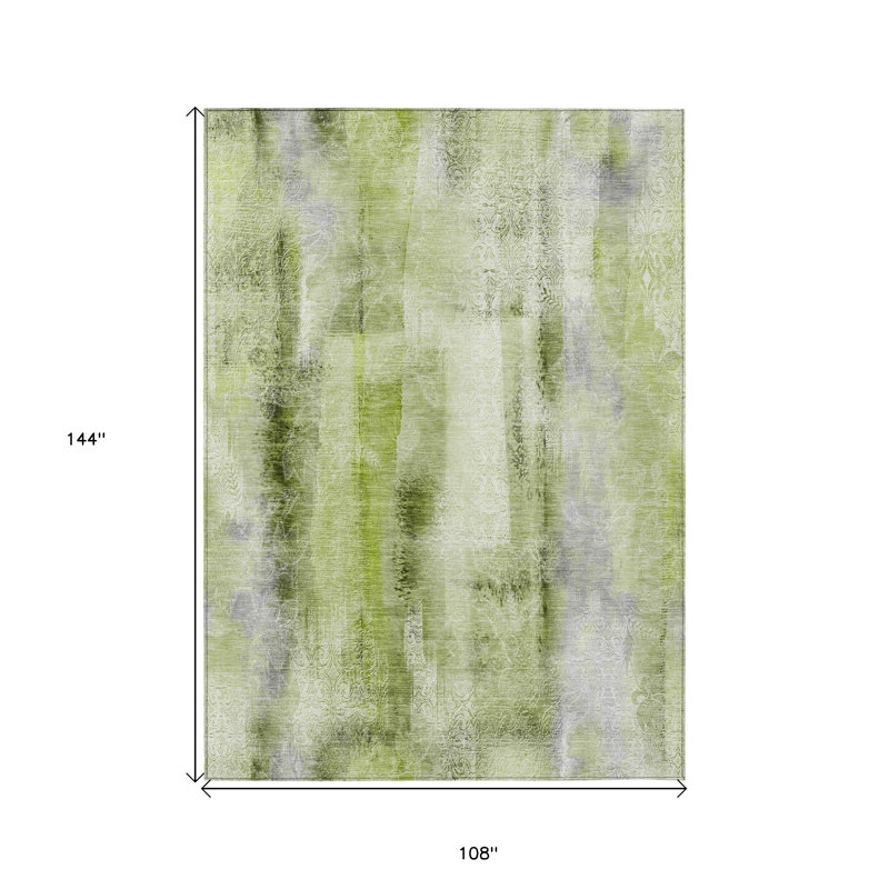 Tapis intérieur antidérapant 9 pi x 12 pi sauge