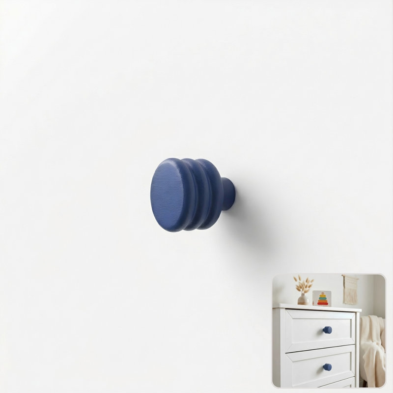 ROUS Hardware Mid-Century Modern Honey Comb Knob, Polo (Navy Blue)