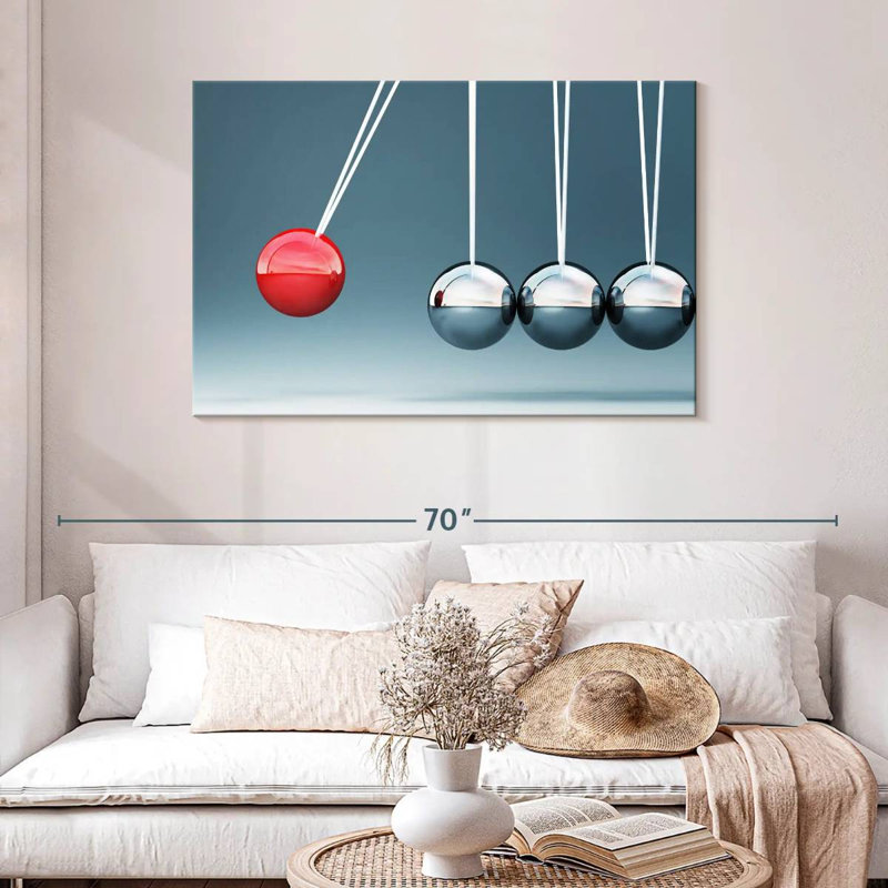 Keiri Newton's Cradle Spheres, 30" H x 45" W