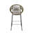 Outdoor Patio Faux Wicker Barstool Set Of 2 With Ergonomic Design And Weather-Resistant PE Construction.-254394821