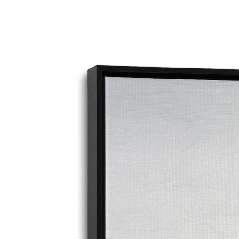 Impression sur toile patinée noir vieilli II dans un cadre doré, 24 po x 36 po, H 32,75 po x l 48,75 po x P 1,75 po