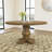 Rhea Rustic Honey Round Wood Dining Table