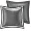 Édredon 8 pièces - Design, rembourrage d'allergènes, 2 coussins décoratifs avec médaillon, revers en microfibre, jupe de lit incluse-120264711