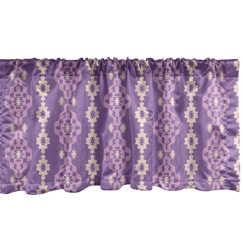 Ensemble de 2 cantonnières mauves Ambesonne, L 54 po x L 12 po
