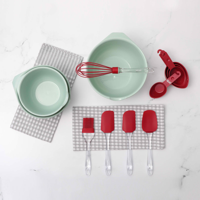 Ensemble de 12 bases de cuisson Glad en différentes couleurs, Sauge rouge