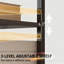 Adjustable Shelves Writing Desk With Ample Storage, Perfect For Home And Office Use, Durable And Stylish-125706561