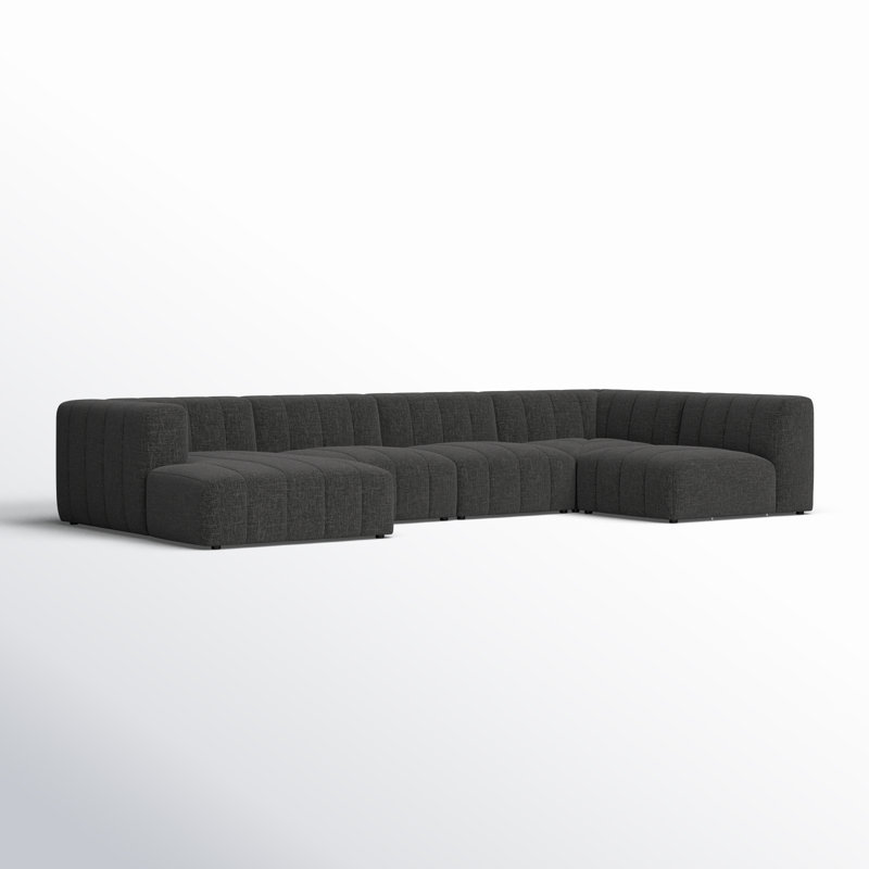 Bowry 5 - Piece Modular Upholstered U-Sectional, Left Hand Facing