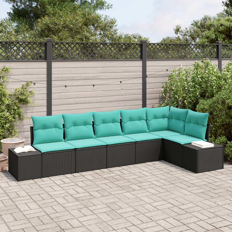 Ensemble de canapé de jardin avec coussin 6 pièces vidaXL