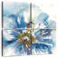 Harnek, aquarelle, bleu, coquelicot, gros plan-109087305