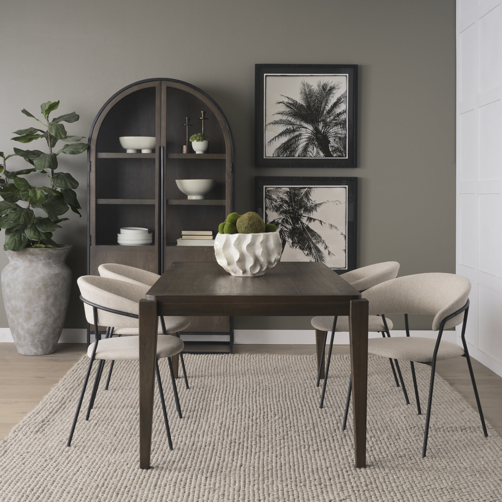 Envision 92" Solid Wood Dining Table, 30"H x 72"L x 39"W, Brown