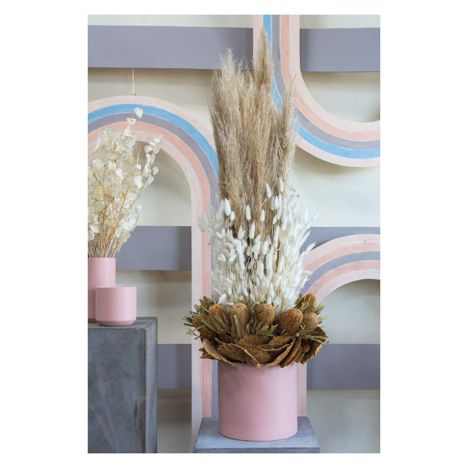 Parsons Handmade Ceramic Pot Planter, Pink, 2" H x 2.5" W x 2.5" D