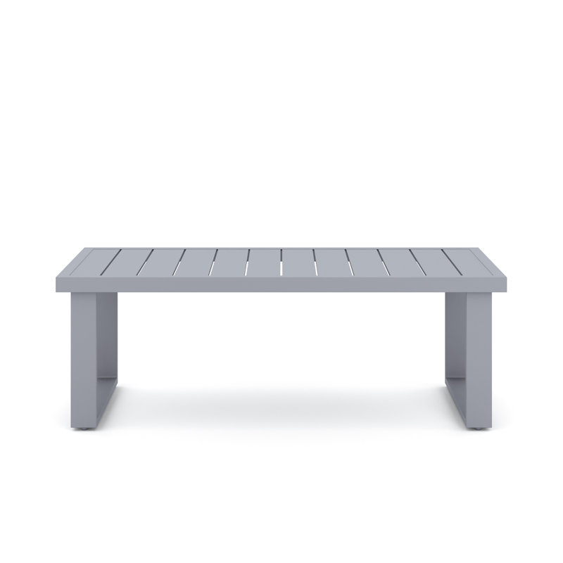 Ensemble de canapé et de table basse en osier 2 pièces Sabreea, Gris