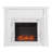 Highgate Faux Cararra Marble Electric Media Fireplace