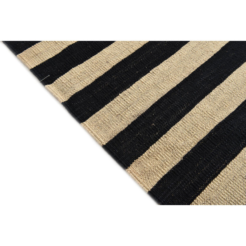 Tapis noir et blanc Ponce