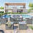 Outstanding All-Weather Wicker Patio Set with Versatile Seating and Removable Cushions-1258034726