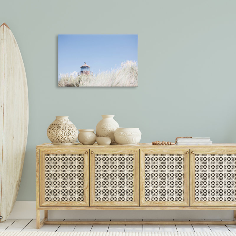 «Peering Over Lighthouse», art mural sur toile par Nathan Larson, H 20 po x l 30 po