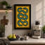 Three Serpents Art Deco - Wrapped Canvas-303834346-303834350