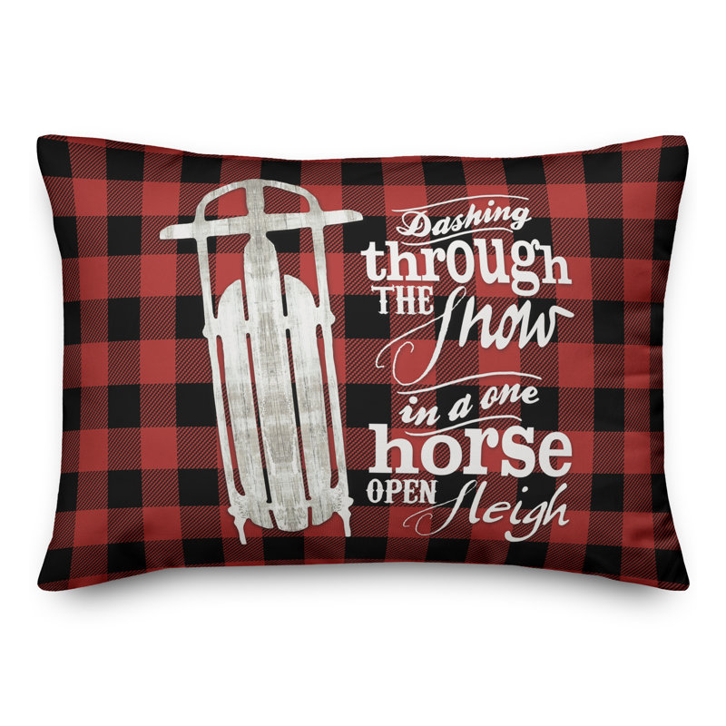 Plaid Throw Pillow