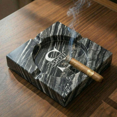 Pembroke Large Marble Ashtray - 4 Slots