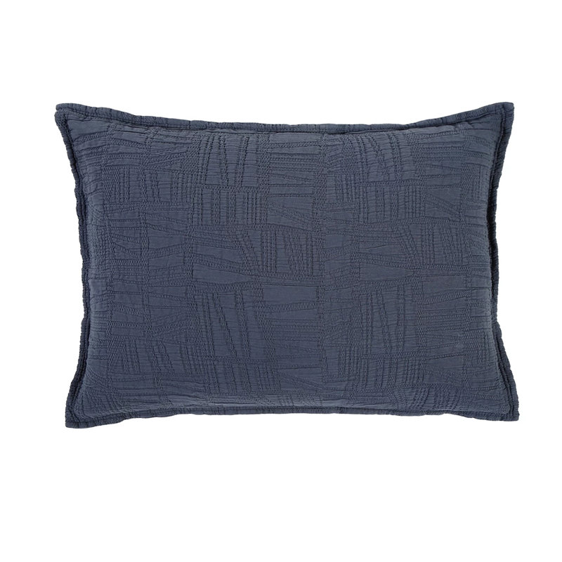 Harbour 100% Cotton Envelope Sham, Standard, Navy