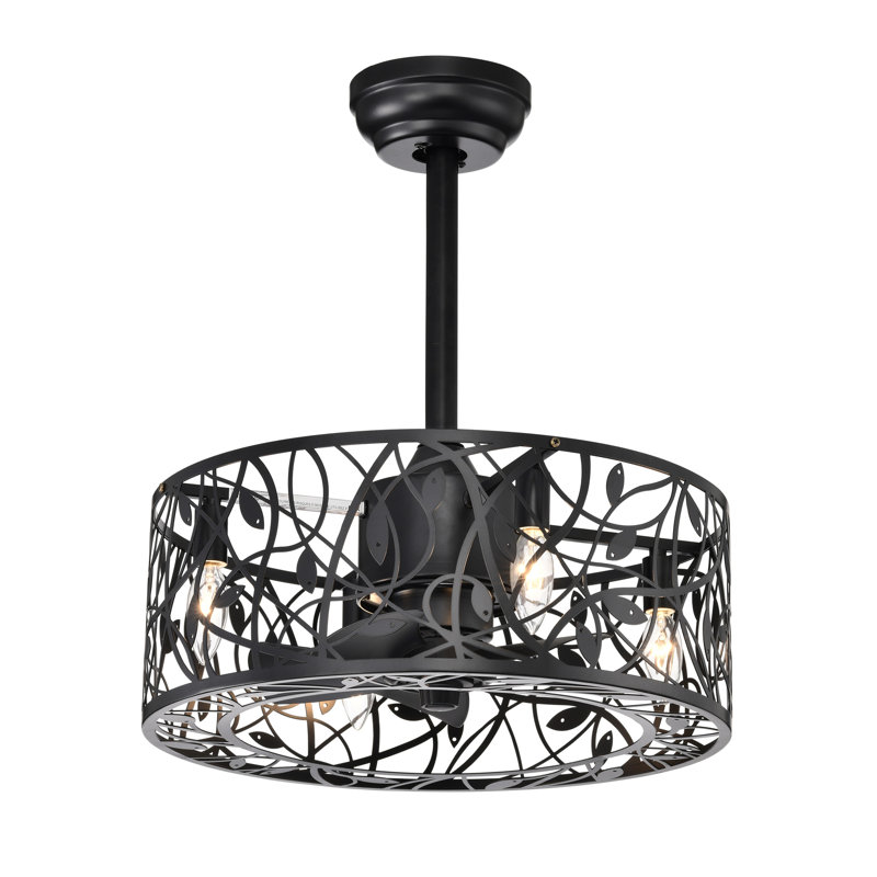 18'' Decor Forward Reverse 5 Blades Ceiling Fan Lamps
