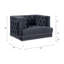 Chaise moderne en velours Ansario-111990237