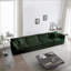 Canapé modulaire, canapé modulaire en chenille 4 places pour le salon / la chambre à coucher | Vert sauge | Chenille