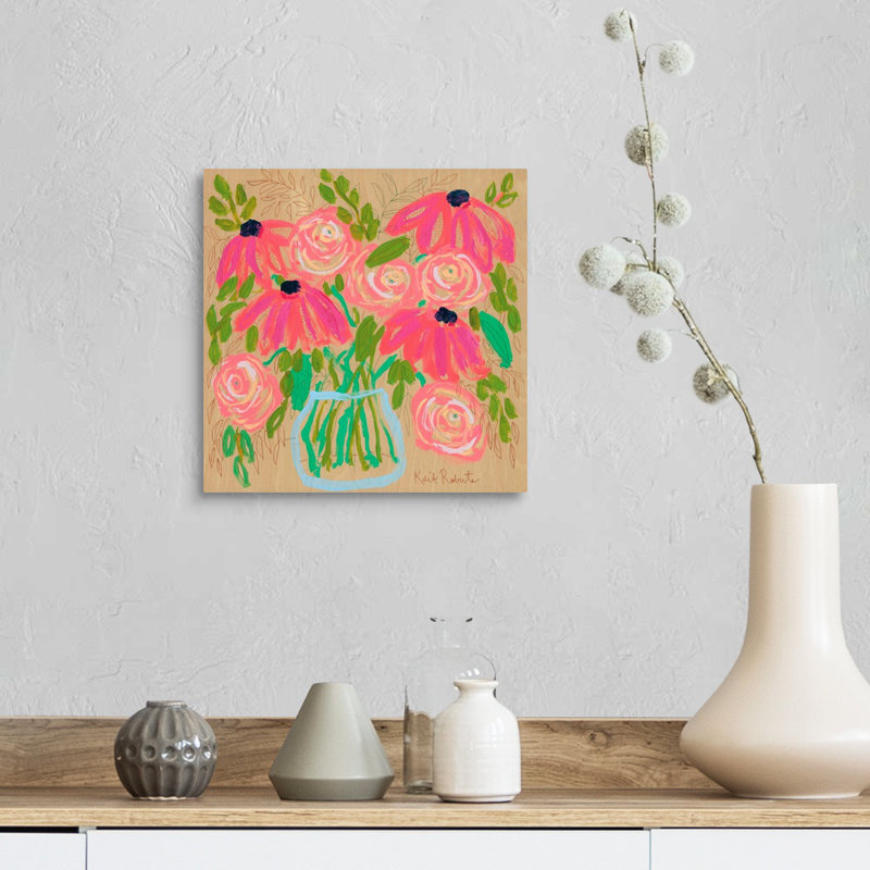 Reproduction d’art sur toile, "from me to you" par Kait Roberts, Toile tendue, H 12 po x l 12 po x P 1,25 po