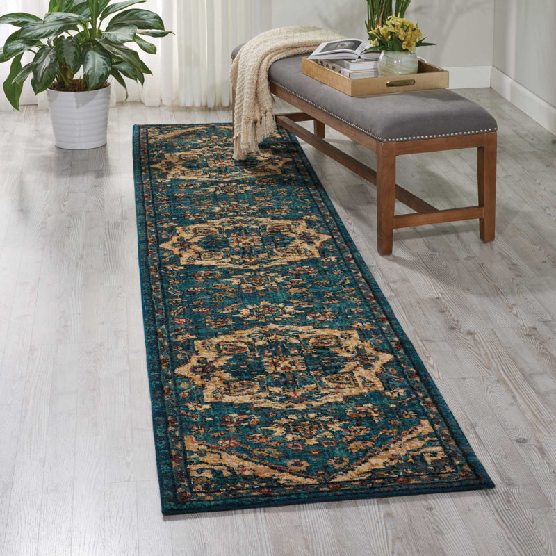 Floral Indoor Rug, Runner 2'3" x 11'