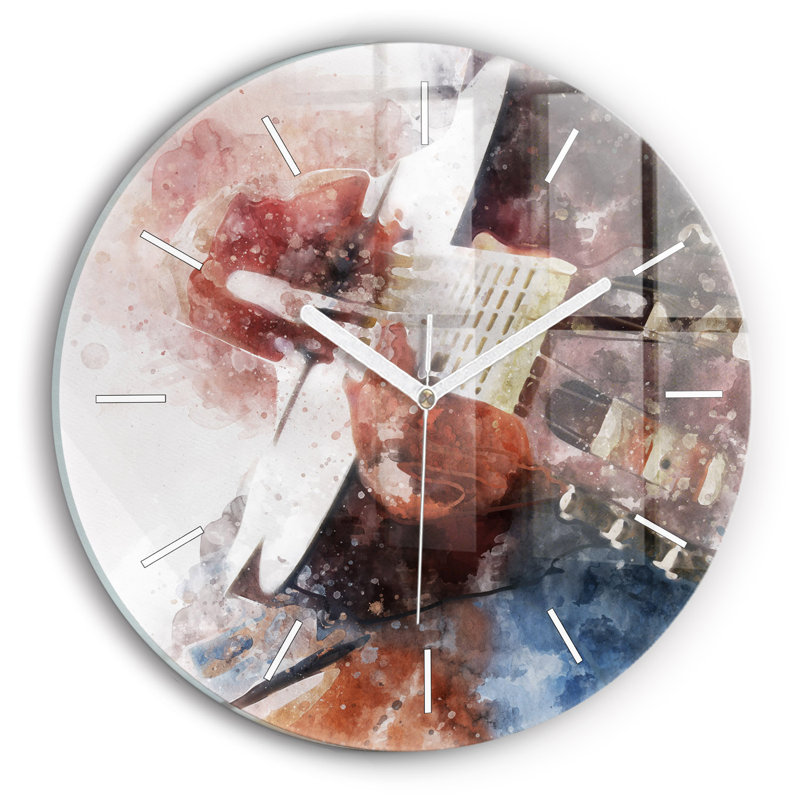 Glass Wall Clock