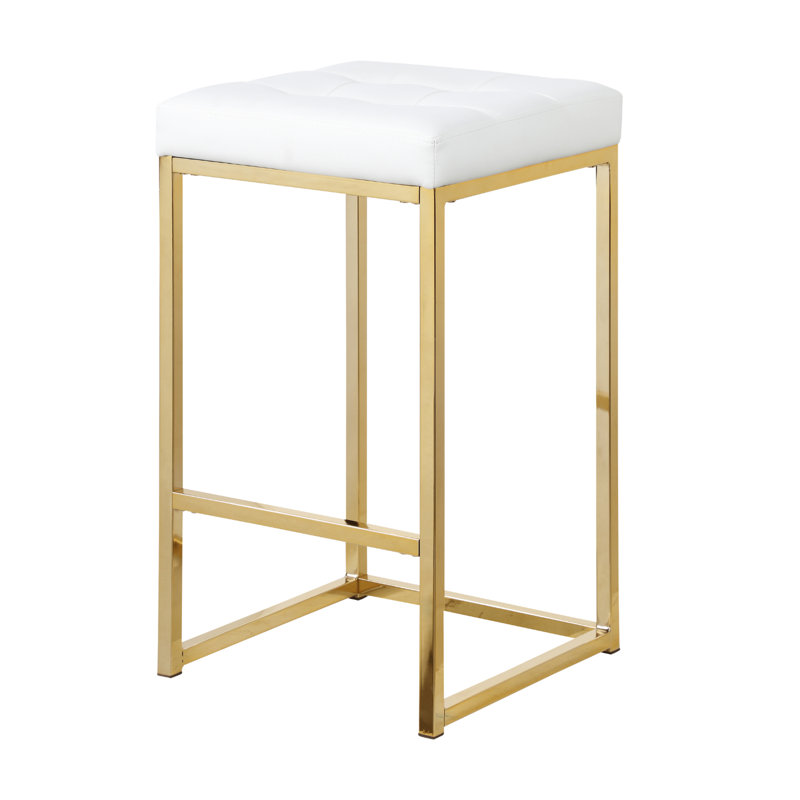 Tabouret de comptoir à tuyaux, Blanc