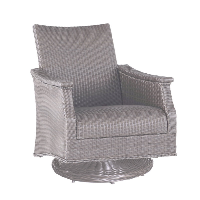 Chaise berçante pivotante tissée Bentley Oyster, Huître