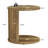 C-Shaped End Table, Sofa Side Table With Storage Shelf