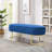 48" Wide Shoe Storage Bench Velvet Upholstered Bench Tufted Bench for Entryway and Bedroom-424379034