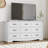 Rustic 9 Drawer Dresser Cabinet ,59''W Modern Table Storge Chest of Drawers Sideboard,Bar Cabinet with Metal Handle Pulls For Dining Room,Living Room,Bedroom-1381600920