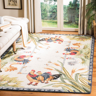 Kinchen Hand Hooked Wool Oriental Rug