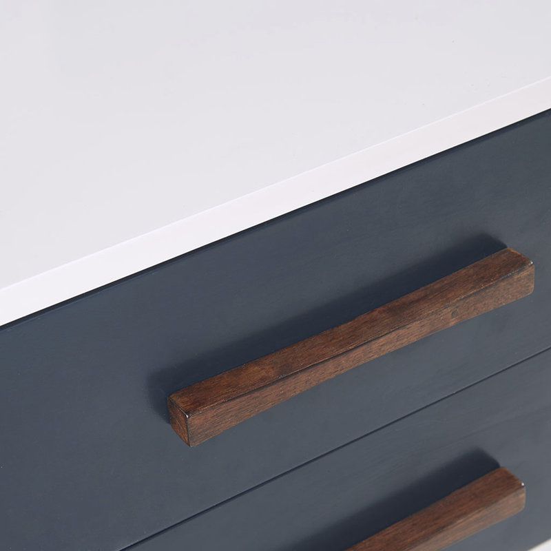 Table de chevet avec rangement Mid-Century