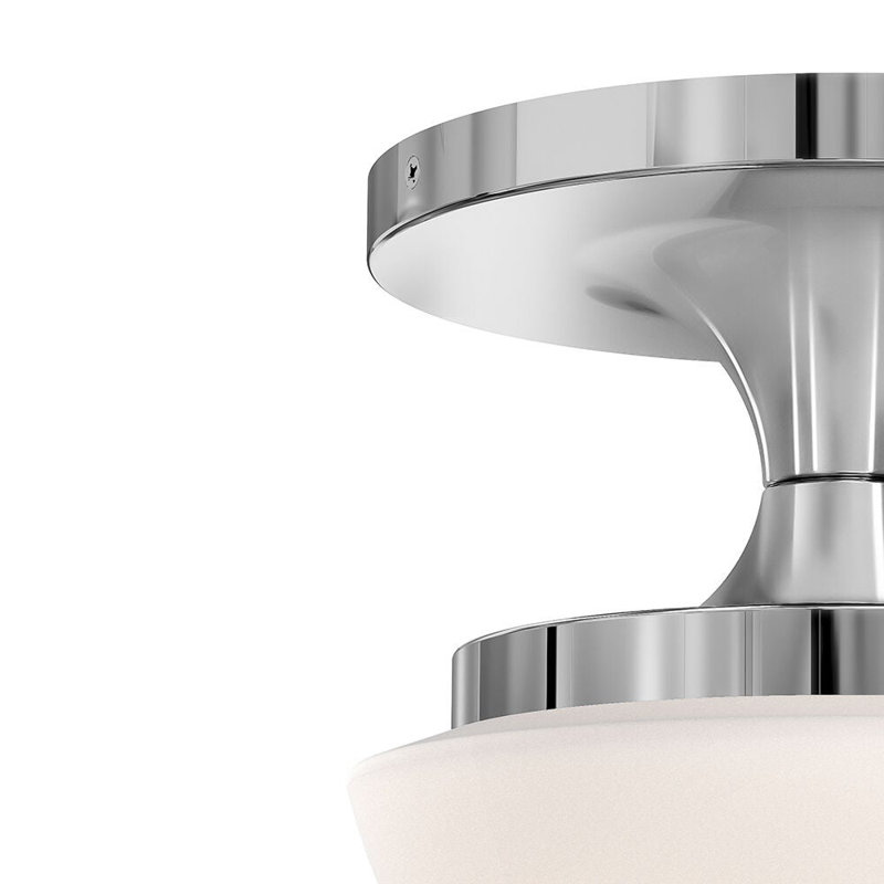 Plafonnier semi-encastré Hinkley Knox, Chrome
