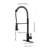 Pull-Out Spray Kitchen Faucet - Stainless Steel, Matte Black Finish, Corrosion, Convenient Water Use With Rust, Single Handle For Daily Cleaning