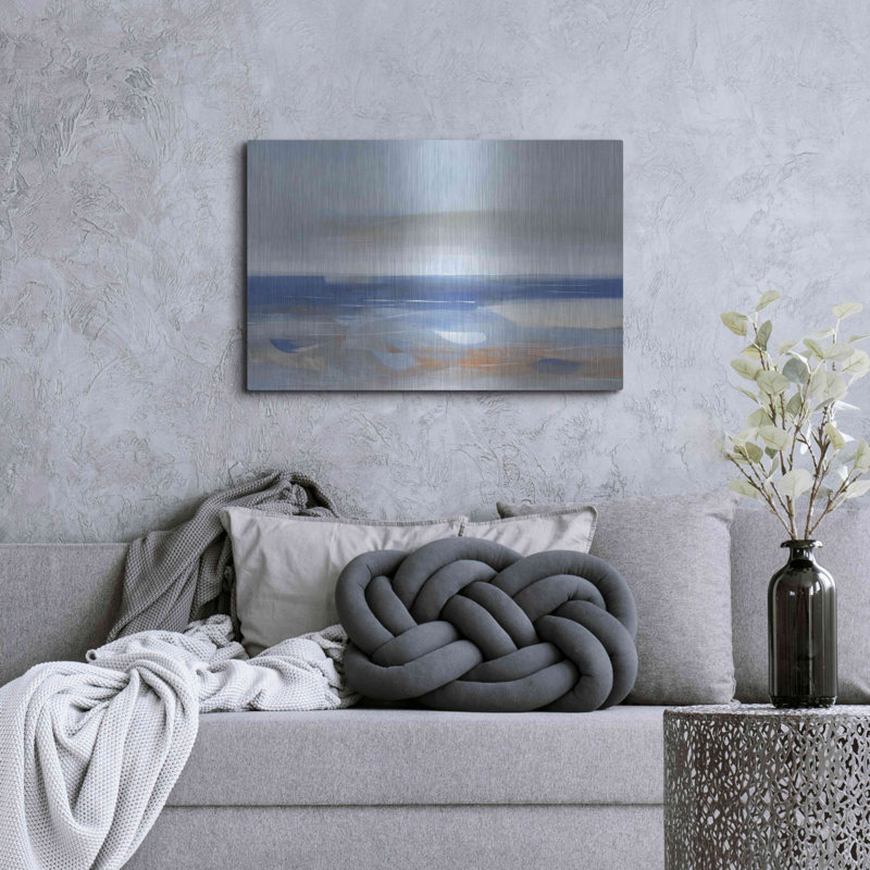 «Calm Sea» par Jo Maye, art mural en métal Brayden Studio®, H 24 po x l 36 po