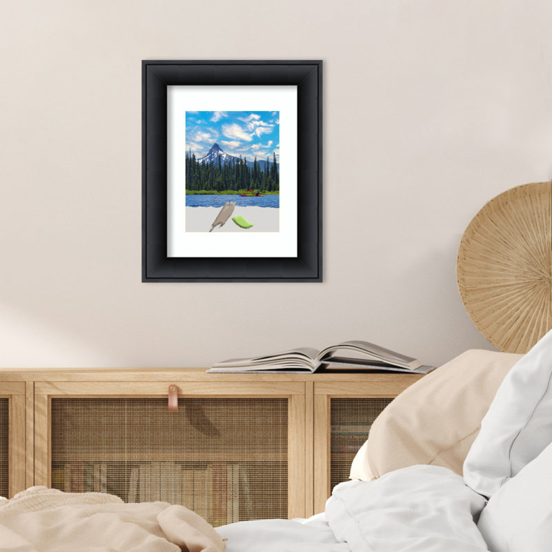 Cadre photo en bois noir Randilee, cadre photo, cadre artistique, 11 po x 14 po