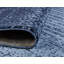 Tapis tissé à la machine à motif abstrait bleu Emaria-2020543320