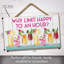 Enseigne murale en bois pourquoi "Happy Limit"