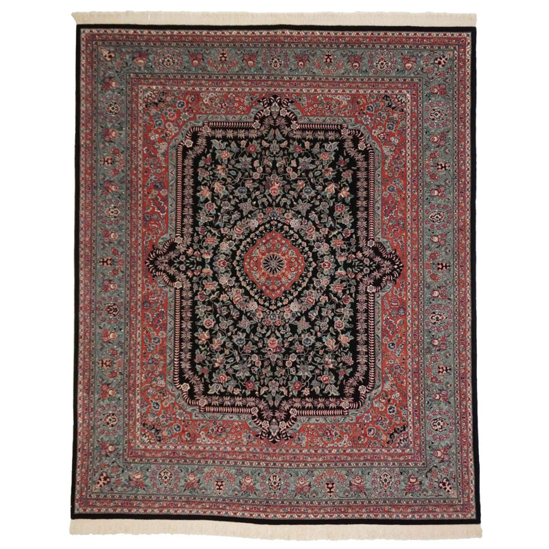 Oriental Area Rug in Black