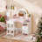 2 in 1 Kids Vanity Set With Mirror And Led Lights-1874142811