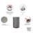 Brabantia Newicon Step On Trash Can, 3.2 Gallon (12 Liter)-93055395