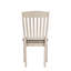 Chaise d'appoint Fedele en tissu brun clair et finition crème (ensemble de 2)