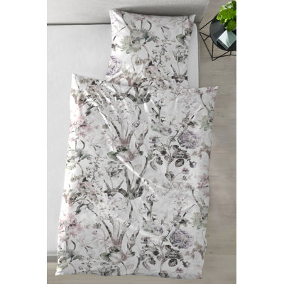 Kurie Cotton Floral Duvet Cover Set with Pillow Shams Included