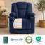 Fauteuil inclinable électrique en tissu avec chaleur et massage, ports de charge USB, repose-pieds allongé-2021784576